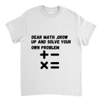 Math Quote Classic T-shirt | Artistshot