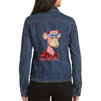 Fuck The Tories  5 Ladies Denim Jacket | Artistshot