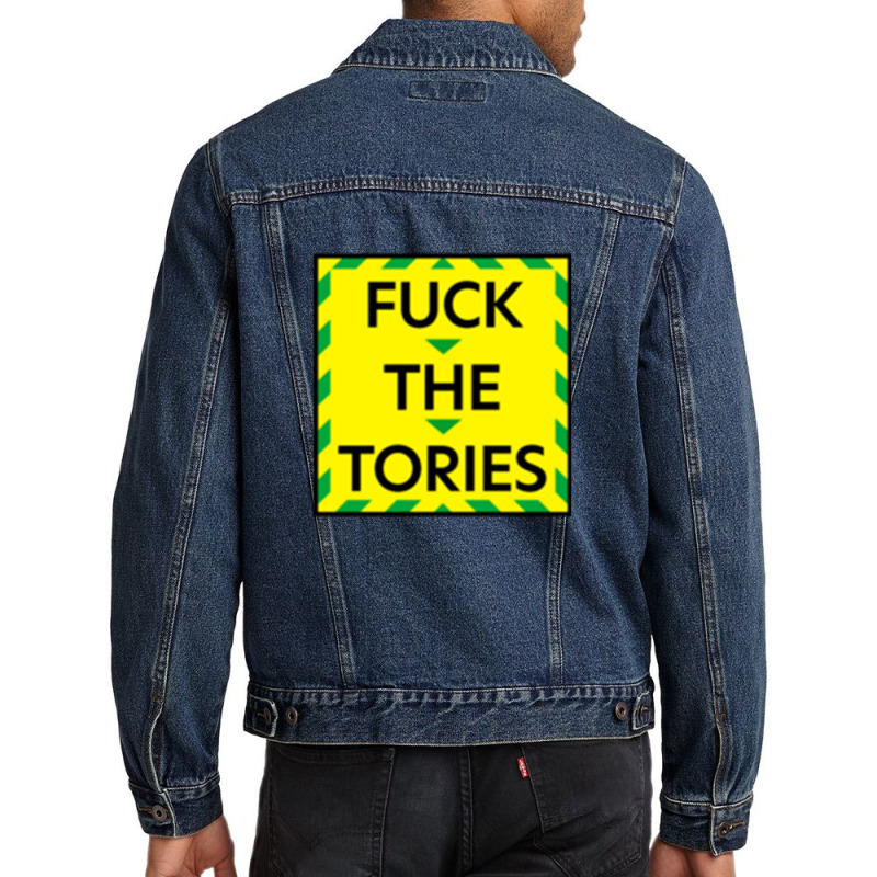 Fuck The Tories (4) Men Denim Jacket by MARIASANTIAGO | Artistshot