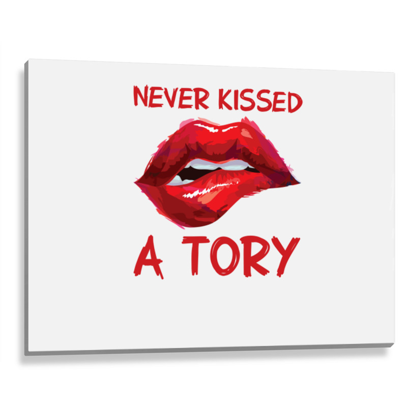 Never Kissed A Tory  3 Metal Print Horizontal | Artistshot