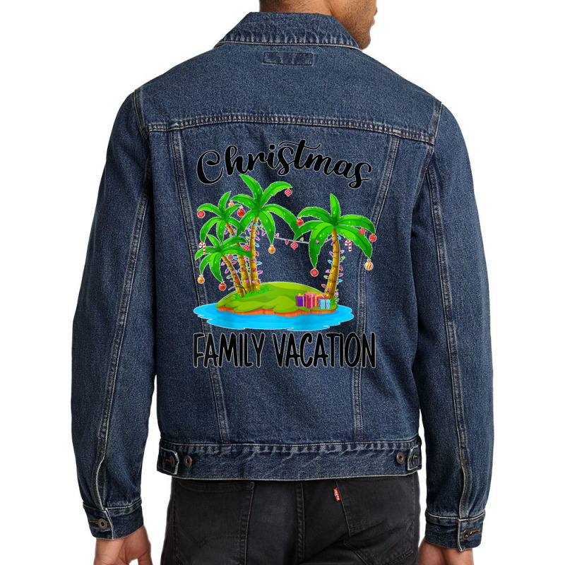 Christmas Cruise Family Matching Group Vacation Reunion Raglan Basebal Men Denim Jacket by Evelyn D Adkins | Artistshot