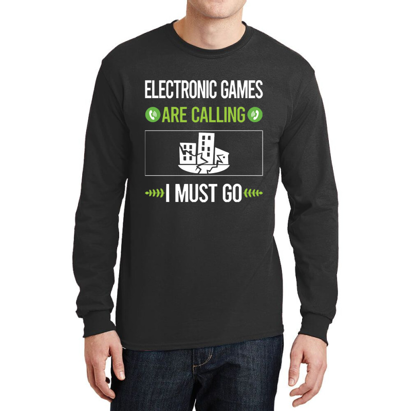 Electronic Games   It Is Calling I Must Go Electronic Games Long Sleeve Shirts by jimmymarquita | Artistshot