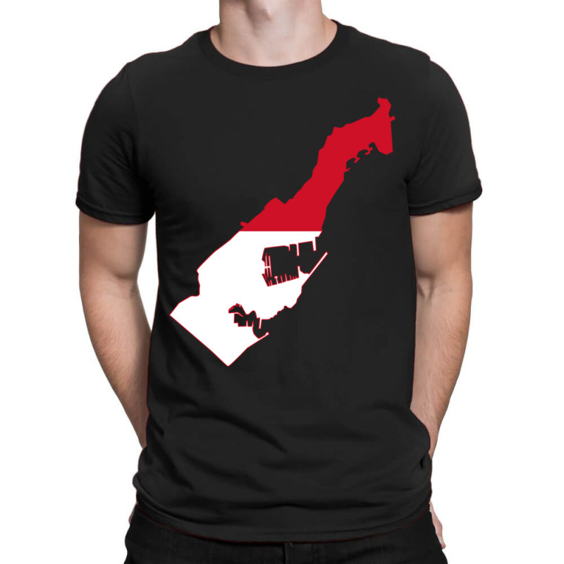 Flag Map Of Monaco T-shirt | Artistshot