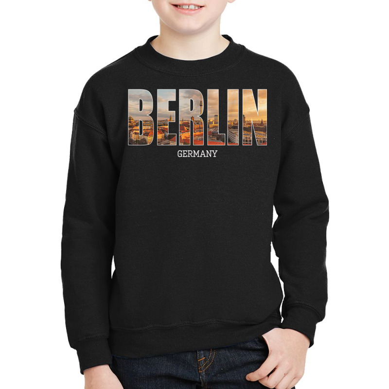 Berlin State Germany Vacation Berlin City Vintage Effect T Shirt Youth Sweatshirt | Artistshot