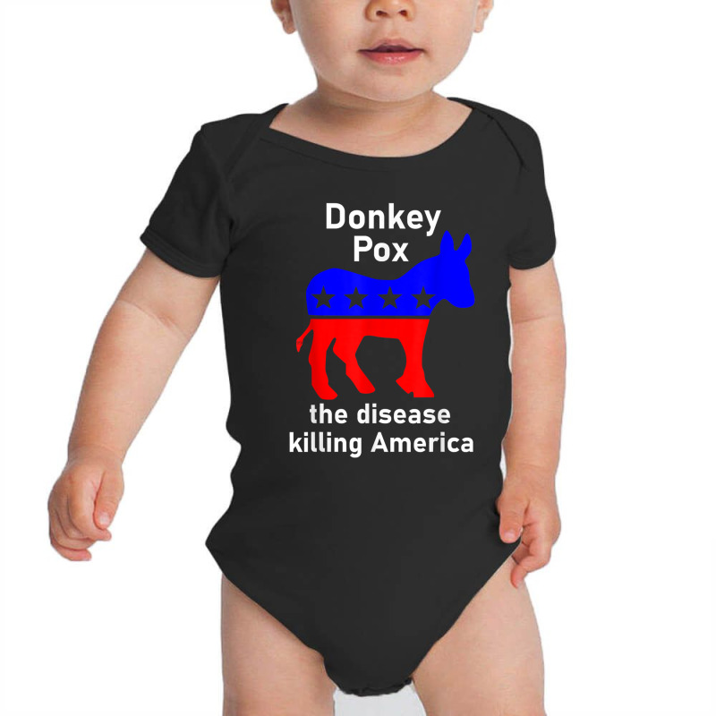 Donkey Pox Donkey Political Funny Satire Baby Bodysuit by Evelyn D Adkins | Artistshot