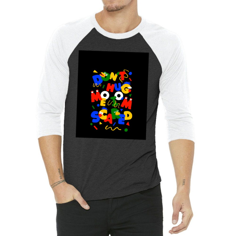 Don’t Hug Me I’m Scared Graphic 3/4 Sleeve Shirt by Evelyn D Adkins | Artistshot