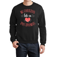 Womens Spanish Bilingual Teacher Heart Maestra Gratitude Gift Crewneck Sweatshirt | Artistshot