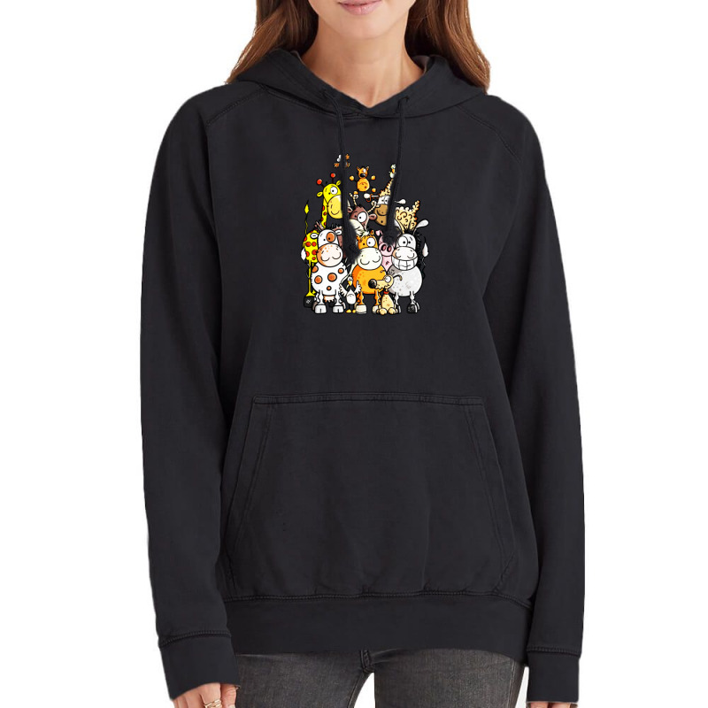 Animals Funny Vintage Hoodie by Evelyn D Adkins | Artistshot