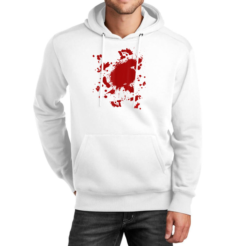 Blood Splatter Costume Gag Fancy Dress Scary Halloween Unisex Hoodie by Evelyn D Adkins | Artistshot