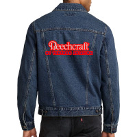 Beechcraft By Dk Grey Blue Stroke Red Men Denim Jacket | Artistshot