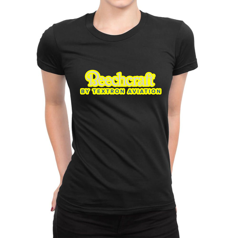 Beechcraft Aircraft Aviation Ladies Fitted T-Shirt by yusufnaufal981 | Artistshot