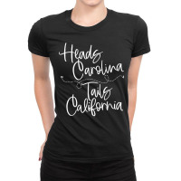 Vintage Heads Carolina Tail California Summer Beach Paradise Ladies Fitted T-shirt | Artistshot