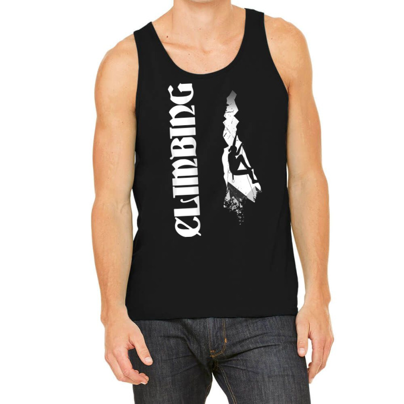 Climbing Silhouette Bouldering Mountaineering T Shirt Tank Top | Artistshot