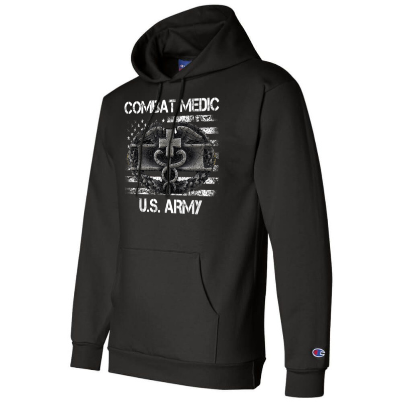 Vintage Army Combat Medic Veteran Gift For Us Army Veteran Champion Hoodie by FionaMciver | Artistshot