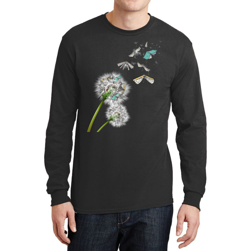 Dandelion Books Reading Long Sleeve Shirts by AaronFosterJr. | Artistshot