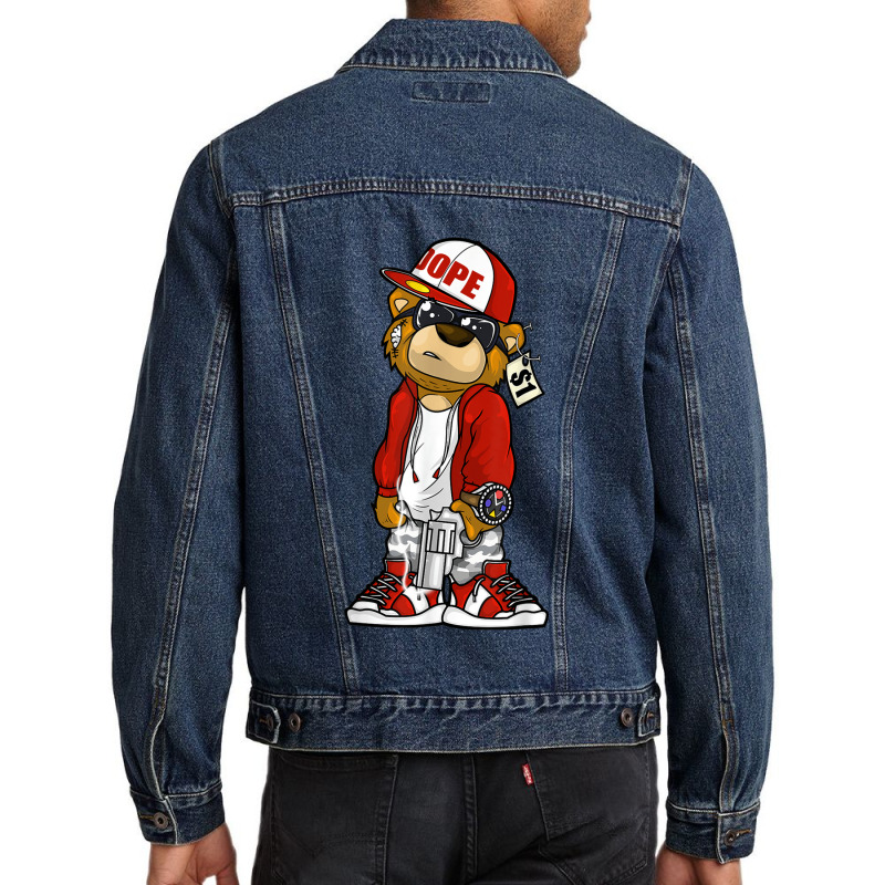 Hip Hop Dope Hustle Teddy Bear Rap Lover Clothing Men Women Men Denim Jacket | Artistshot