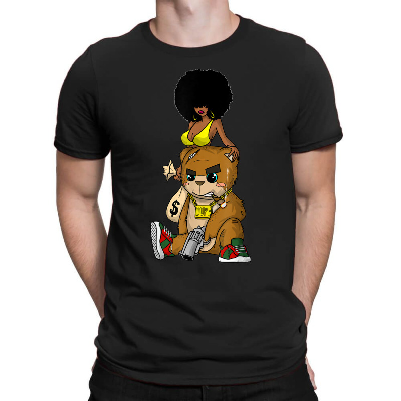 Hip Hop Teddy Bear Gangster Rap Hustle Hard Get Money Tee T-shirt | Artistshot