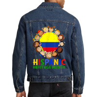 Hispanic Heritage Month Colombia Kids Boys Girls Men Denim Jacket | Artistshot