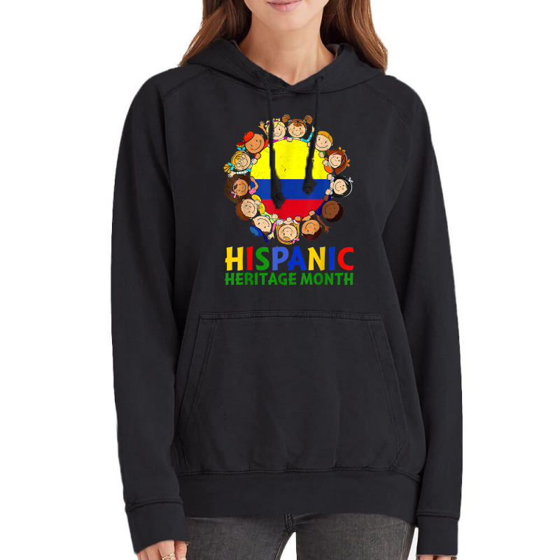 Hispanic Heritage Month Colombia Kids Boys Girls Vintage Hoodie | Artistshot