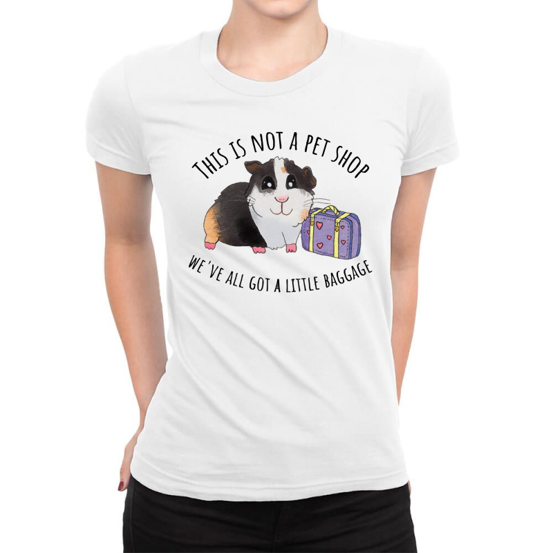 Animal Shelter Rescue T  Shirt Guinea Pig Adoption T  Shirt Ladies Fitted T-Shirt by pumpkinslanguid | Artistshot