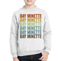 Bay Minette City Retro T Shirt Youth Sweatshirt | Artistshot