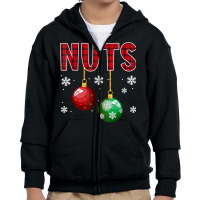 Chest Nuts Matching Chestnuts Funny Christmas Couples Nuts T Shirt Youth Zipper Hoodie | Artistshot