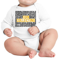 Coin Collector Numismatist Numismatics Coin Collecting T Shirt Long Sleeve Baby Bodysuit | Artistshot