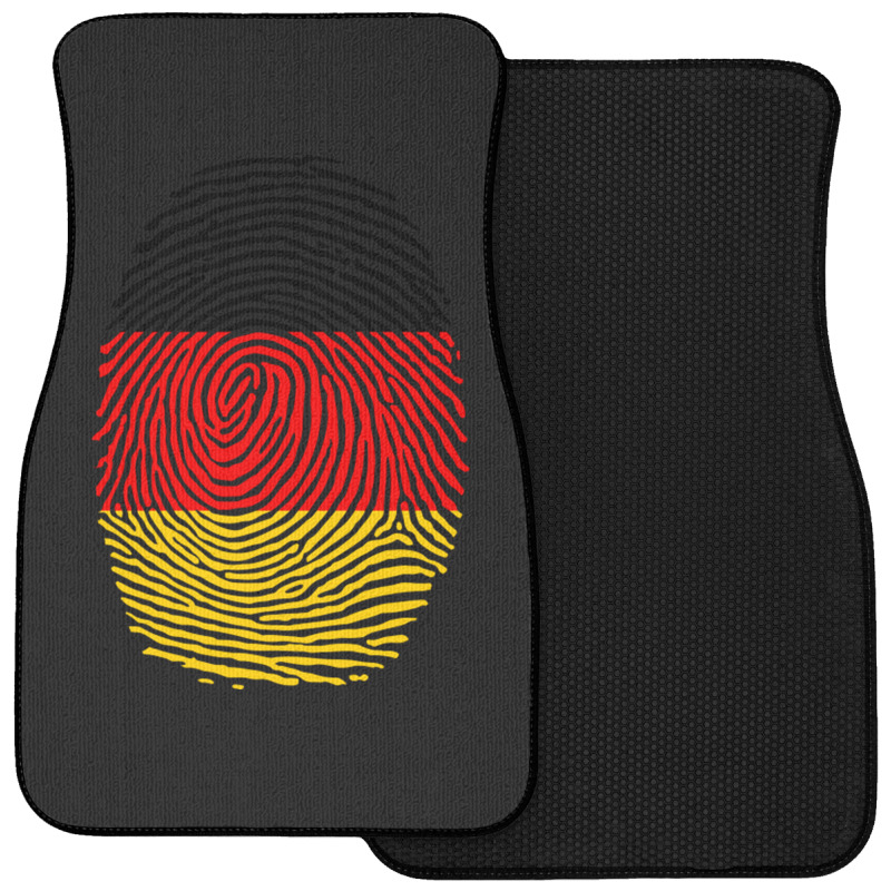 German Fingerprint Germany Flag Deutsche Dna Cute Patriotic Front Car Mat by TresaHollen | Artistshot