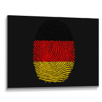 German Fingerprint Germany Flag Deutsche Dna Cute Patriotic Metal Print Horizontal | Artistshot