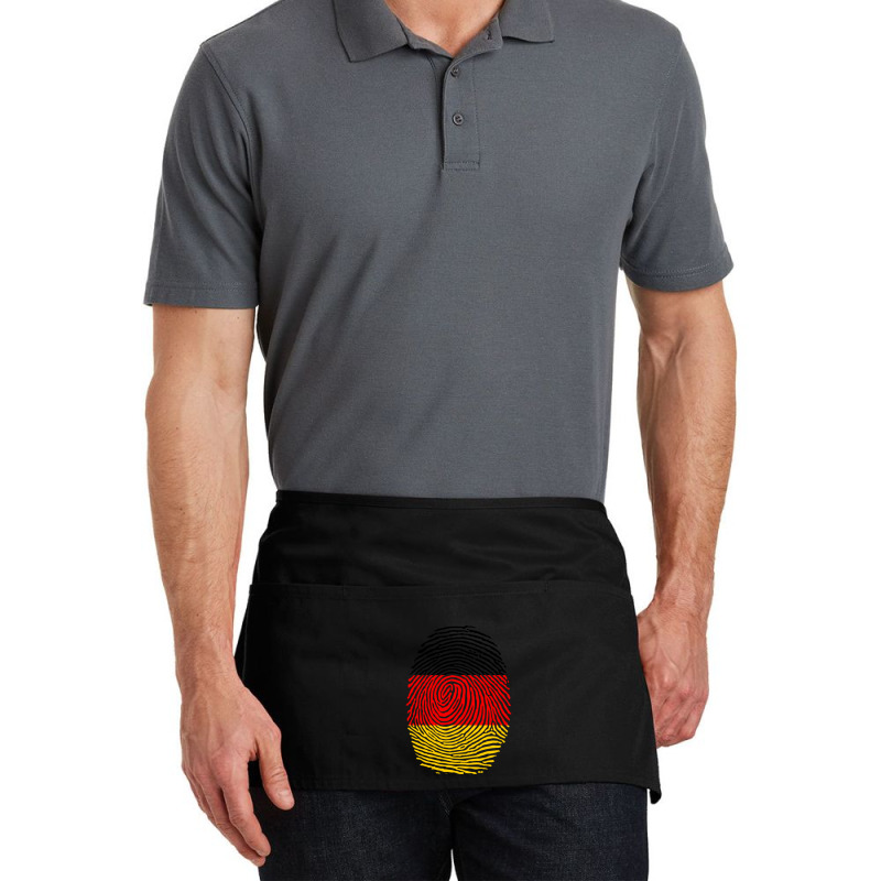 German Fingerprint Germany Flag Deutsche Dna Cute Patriotic Waist Apron by TresaHollen | Artistshot