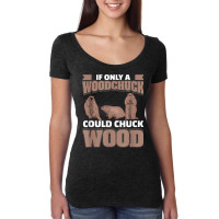 Funny Woodchuck Humor Marmot For Groundhog Day Rodent Lover T Shirt Women's Triblend Scoop T-shirt | Artistshot