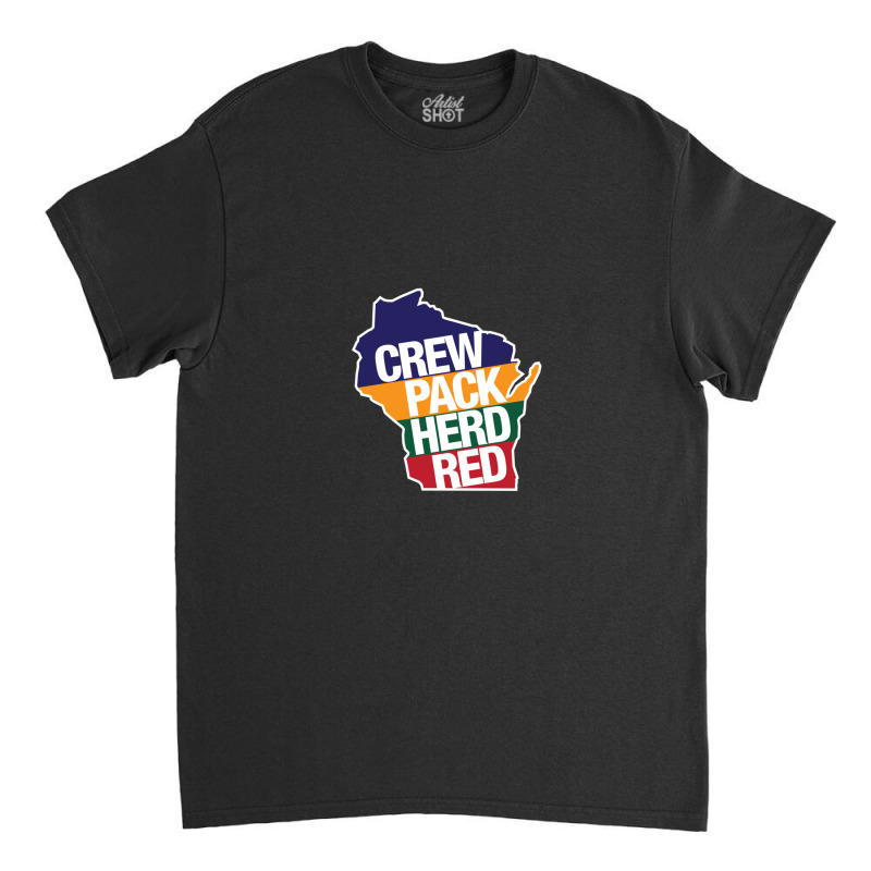 Crew Pack Herd Red Wisconsin Classic T-shirt | Artistshot