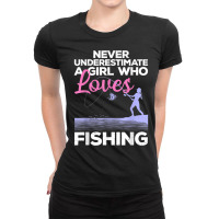 Cool Fishing For Women Girls Fisherman Fish Lure Saltwater T Shirt Ladies Fitted T-shirt | Artistshot