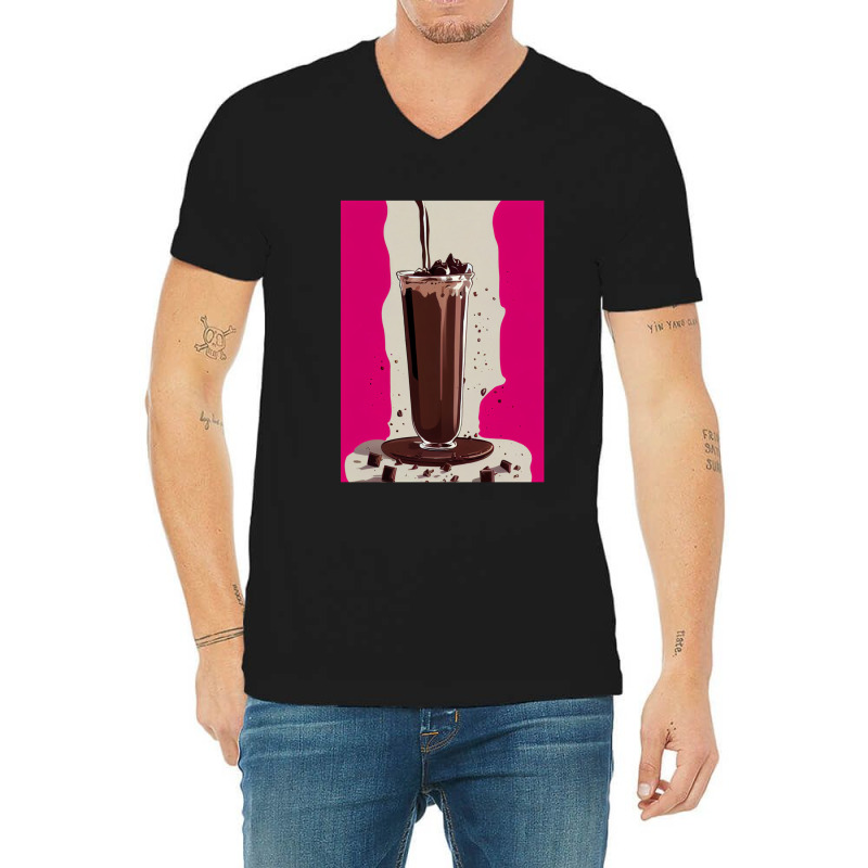 Chocolate Milkshake 1 V-Neck Tee by RommelRRaj | Artistshot