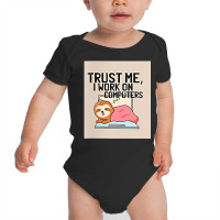 Lazy Sleepy Sloth Work Freelancer Freelancing Funny T Shirt Baby Bodysuit | Artistshot