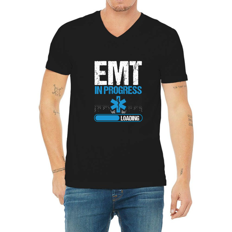 Emergency Medical Technician School Graduate Emt Student Pullover Hood V-neck Tee | Artistshot