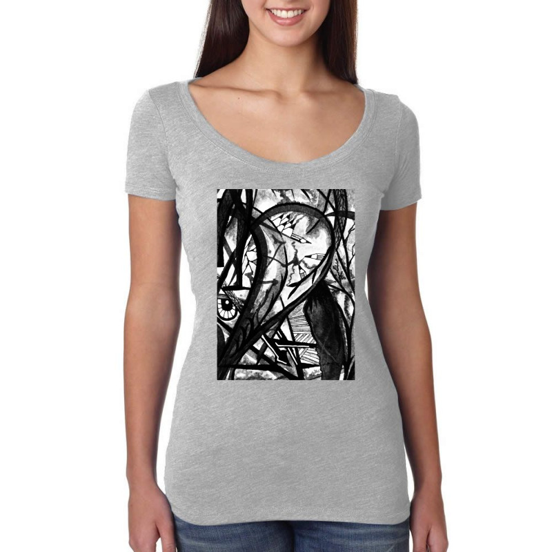 Alex In Mono Women's Triblend Scoop T-shirt by MARIASANTIAGO | Artistshot