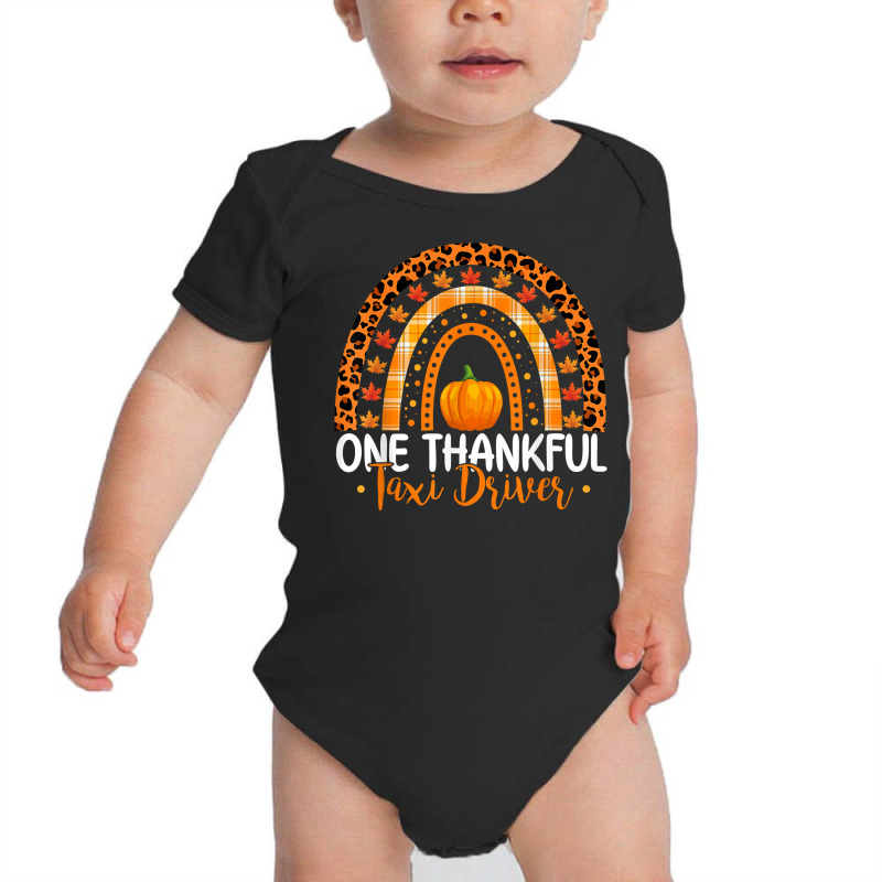 One Thankful Taxi Driver Rainbow Boho Fall Thanksgiving T Shirt Baby Bodysuit by tzecluco | Artistshot