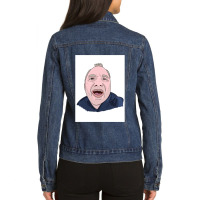 Bob Mortimer’s Train Guy Ladies Denim Jacket | Artistshot