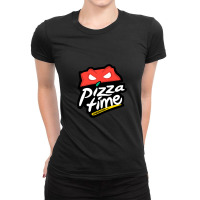 Pizza Time Ladies Fitted T-shirt | Artistshot