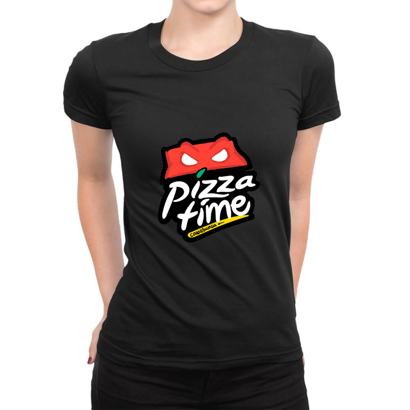 Pizza Time Ladies Fitted T-Shirt by CarlosMurillo | Artistshot