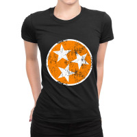 Orange White Tennessee Flag Hoodie Vintage Hooded Sweatshirt Ladies Fitted T-shirt | Artistshot