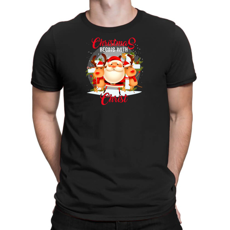 Christmas Begins T-shirt | Artistshot