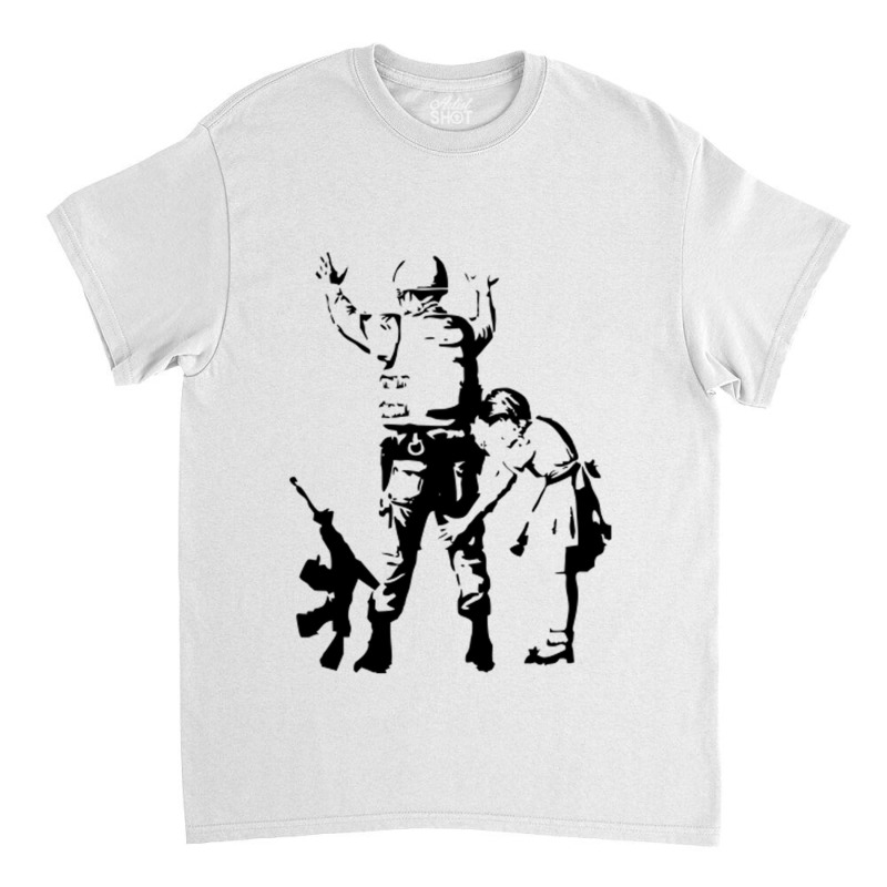 Banksy Searching A Soldier Classic T-shirt | Artistshot