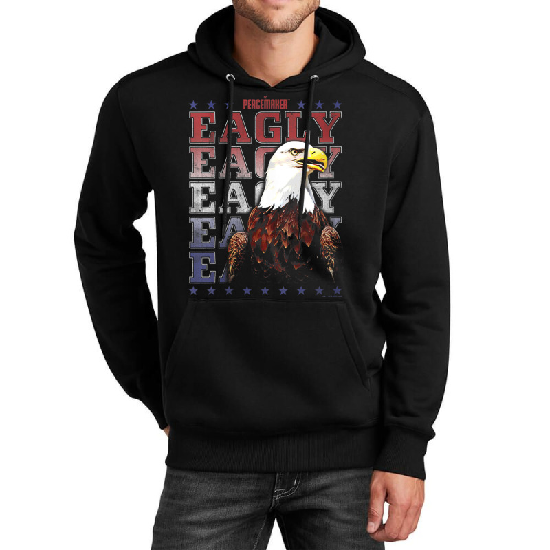 Womens Peacemaker Eagly Text Stack V Neck T Shirt Unisex Hoodie | Artistshot