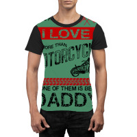 This Daddy Loves Motorcycles Graphic T-shirt | Artistshot