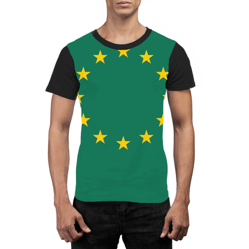 Living Eu Flag Graphic T-shirt | Artistshot