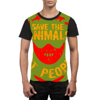 Save The Animals Eat People Graphic T-shirt | Artistshot