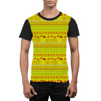 Sister Ugly Christmas Sweater Graphic T-shirt | Artistshot