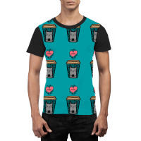 Coffee Cat Graphic T-shirt | Artistshot